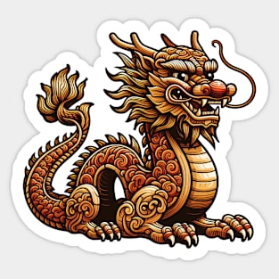 Wood Dragon 18 Sticker